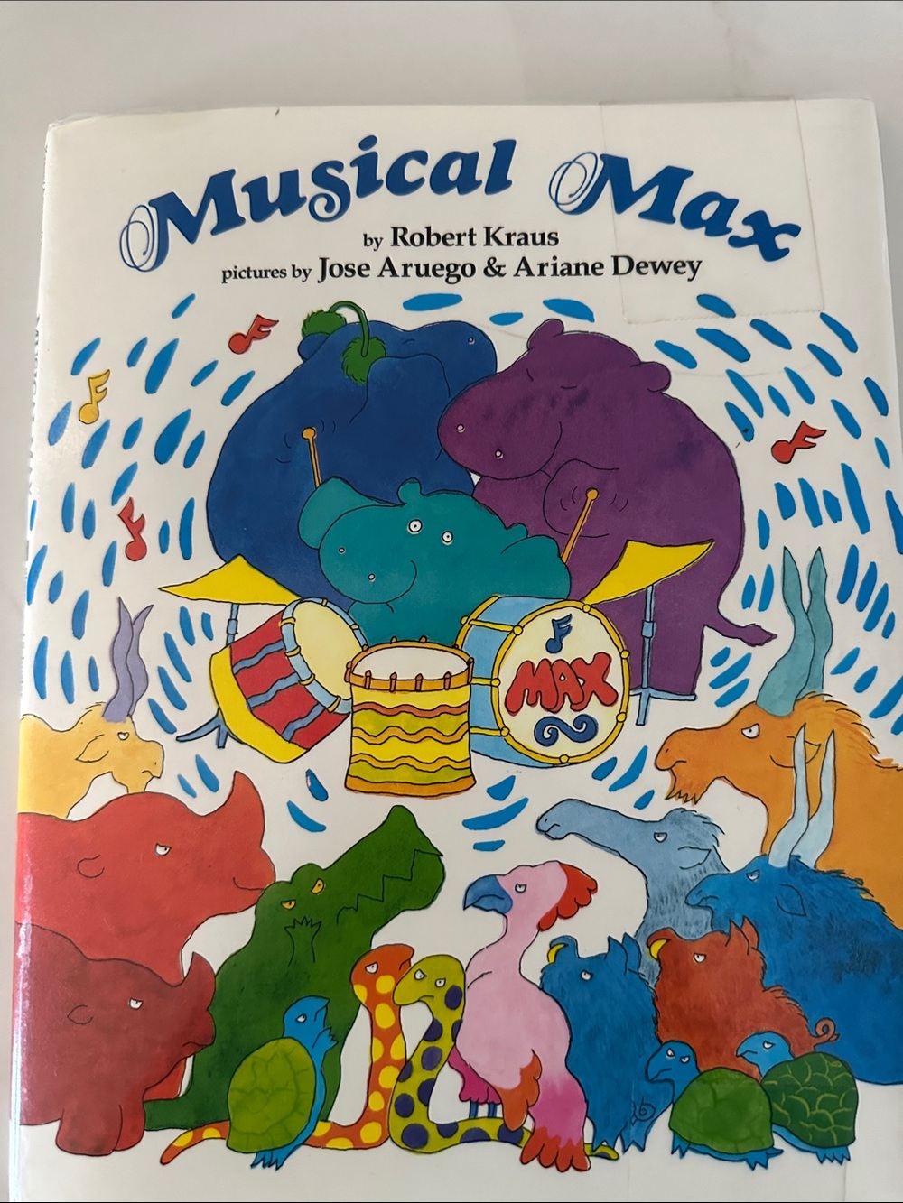 Three colorful books for children.